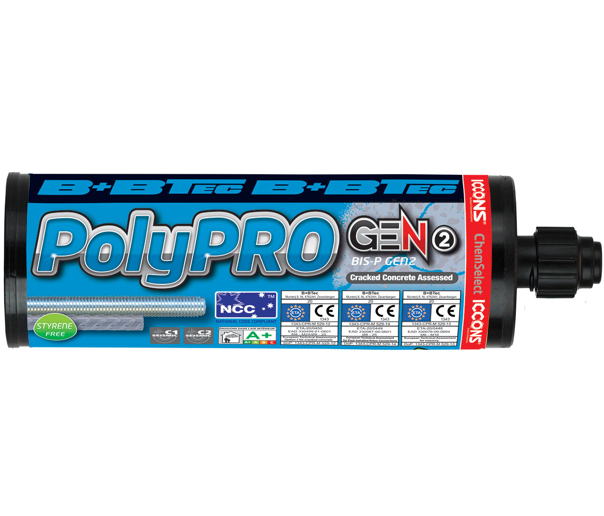ICCONS POLYESTER STYRENE FREE 300ML INJECTION SYSTEM